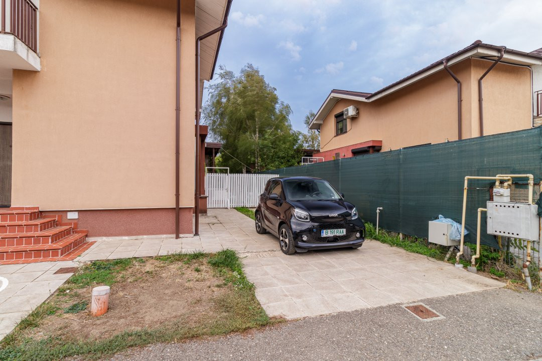 Casă de inchiriat in complex rezidențial securizat, complet mobilată