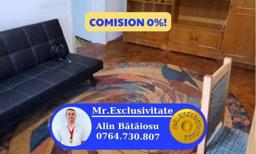 Închiriere apartament 2 camere – central, utilat complet