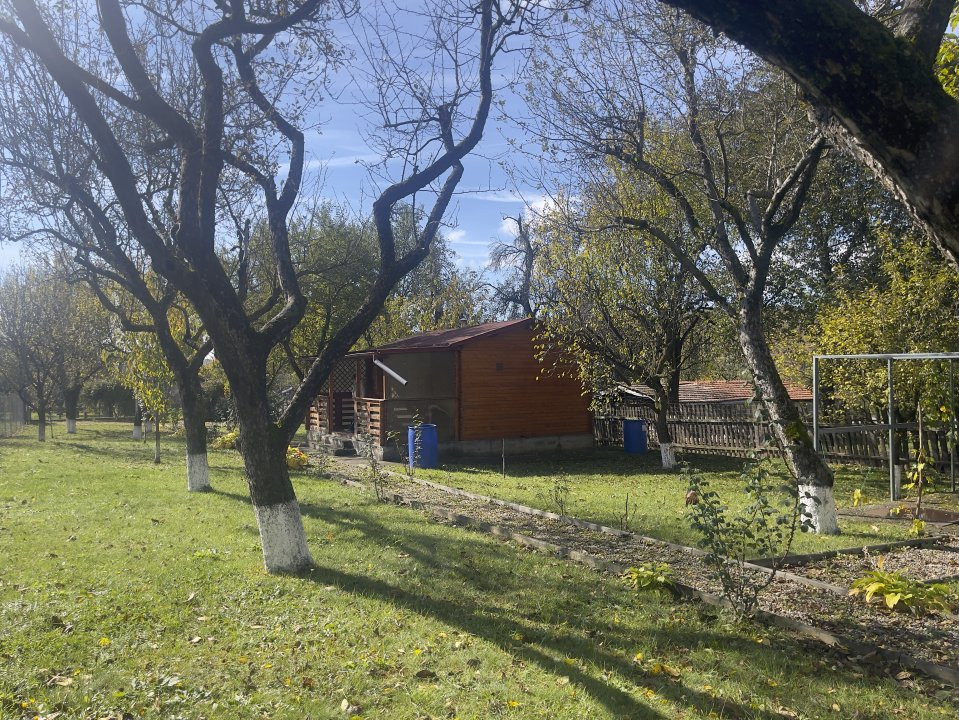 Retreat natural in Breaza – teren 1140 mp cu 3 casute din lemn