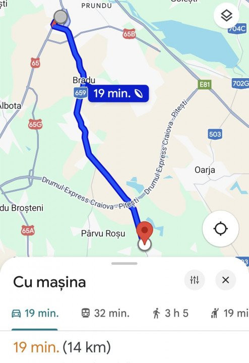 Casă Suseni-Cersani construcție solidă, teren 578 mp, zona superba
