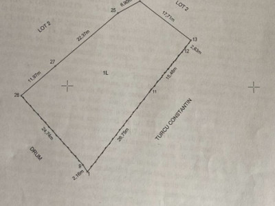 Teren 969 mp intravilan Babana, jus. Arges. Comision 0%