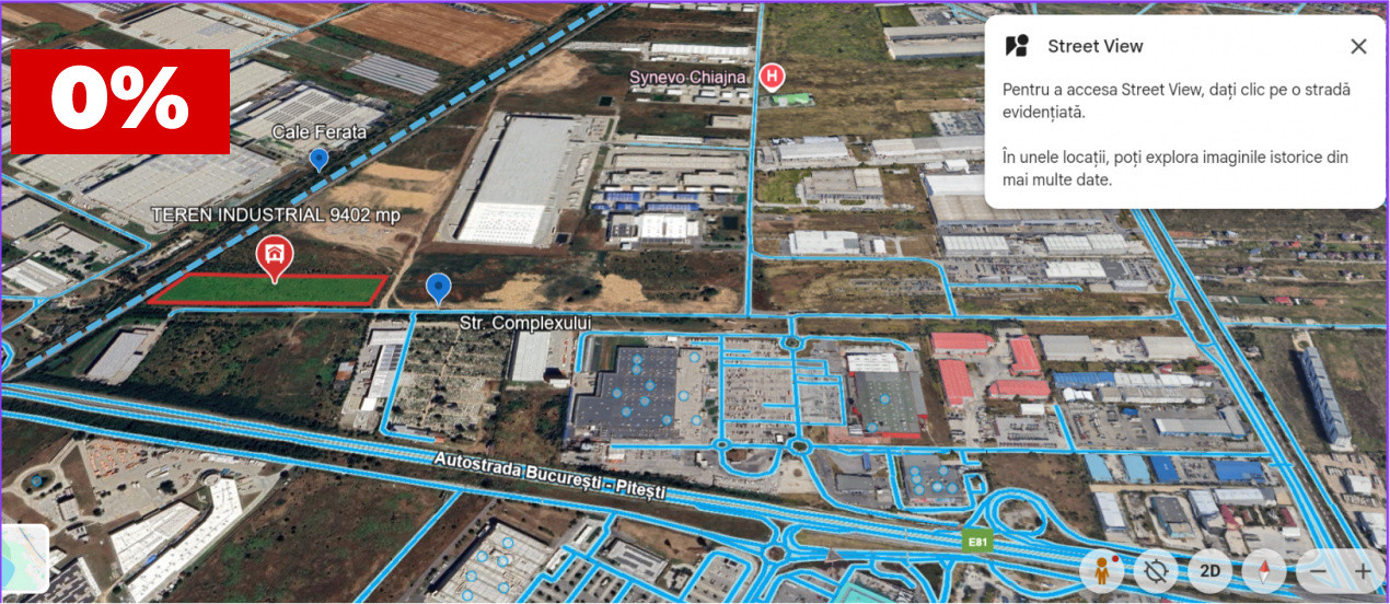 Teren industrial – zona logistica Chiajna, Carrefour Militari
