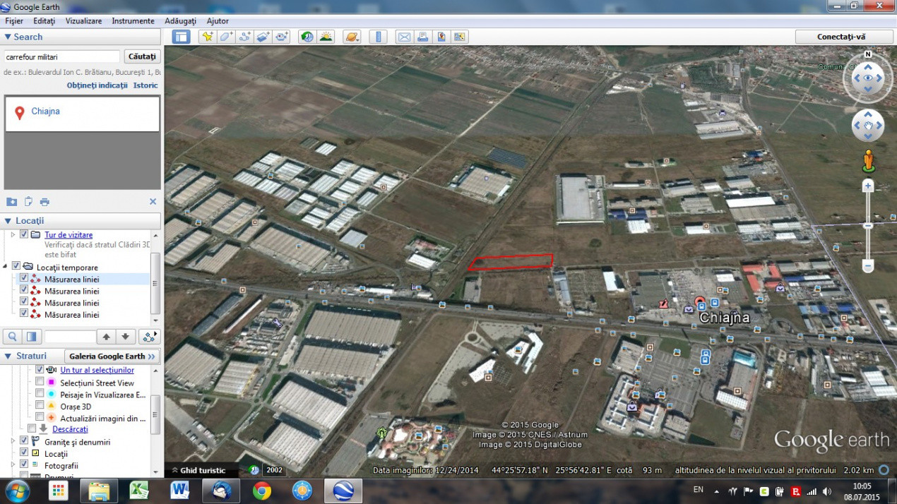 Teren industrial generos situat in zona industriala Chiajna, Carrefour Militari