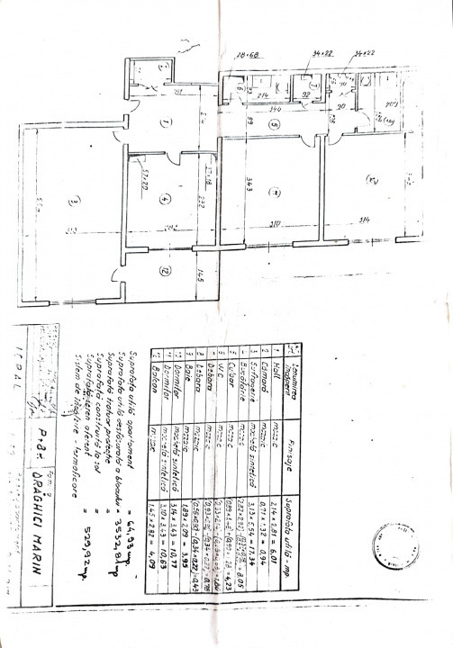 De renovat, 3 camere, 2 bai langa Scoala nr 4