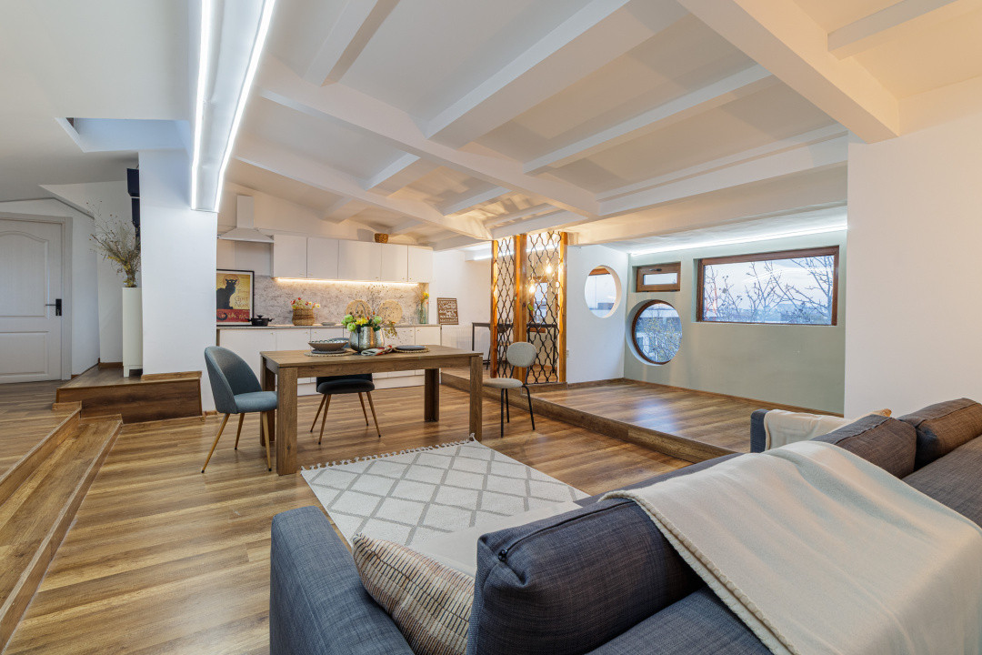 Apartament 4 camere – 160 mp utili, mansardă modernă!