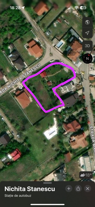 Teren de vanzare cu doua deschideri!