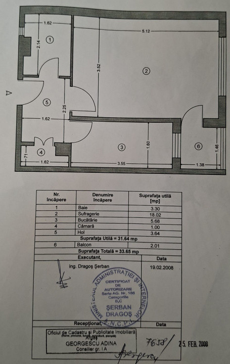 Garsoniera moderna la cheie Gavana, centrala proprie