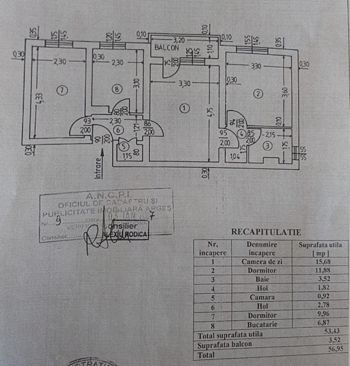Apartament 3 camere la cativa pasi de centru Pitesti
