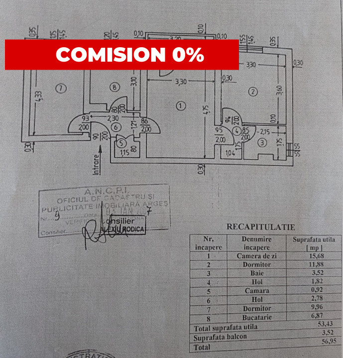 Apartament 3 camere | centru | scoala 10 | expo parc