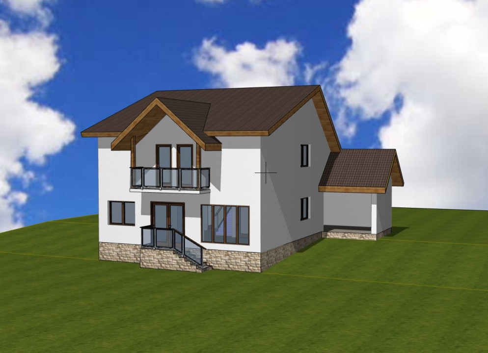 Casa P+1, Babana-Arges cu panouri si apa de izvor