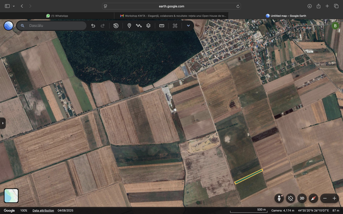 Teren in comuna Dascălu