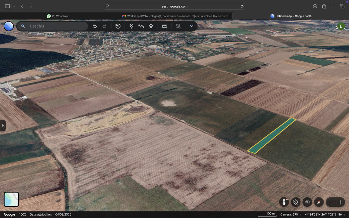 Teren in comuna Dascălu