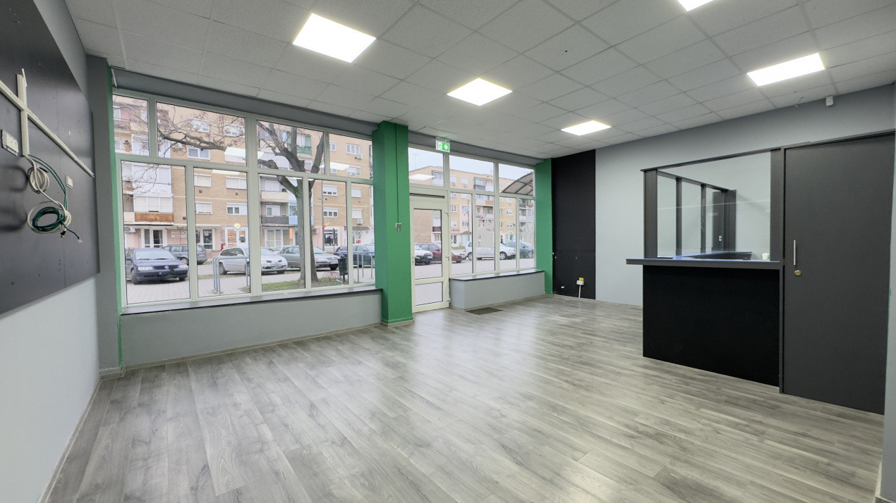 Spațiu Comercial Stradal 82 mp/Trafic Intens Auto și Pietonal/C.A.Române - Carei