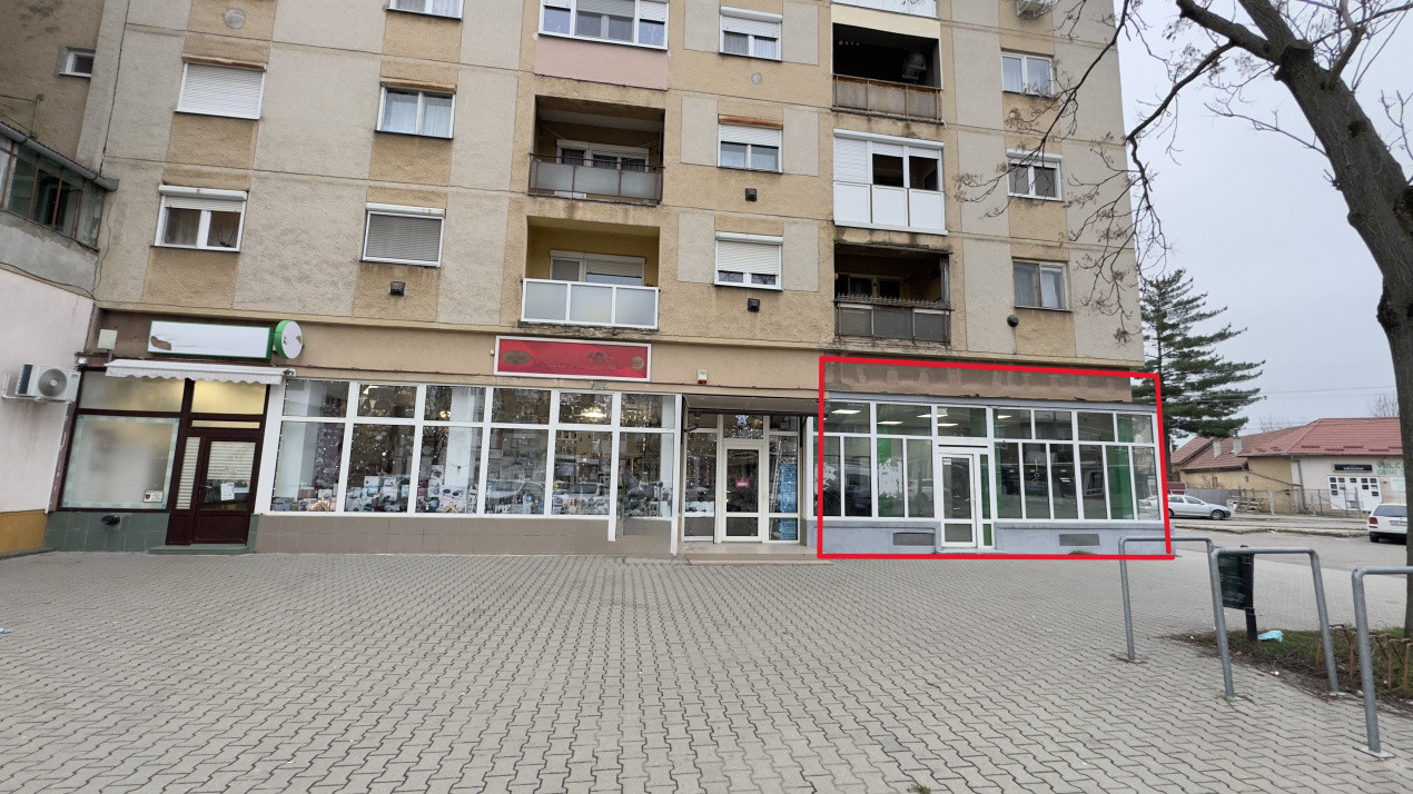 Spațiu Comercial Stradal 82 mp/Trafic Intens Auto și Pietonal/C.A.Române - Carei