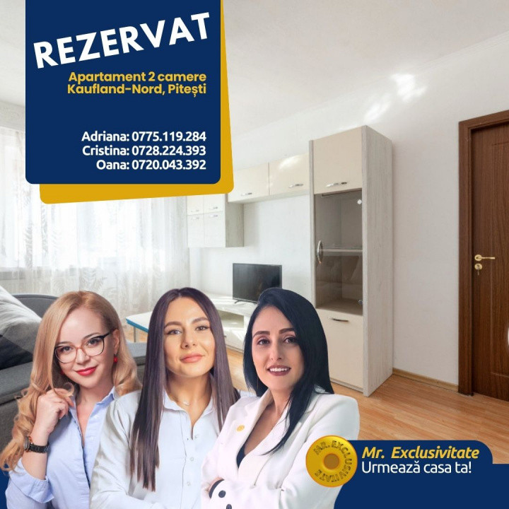 2 camere la pret de garsoniera – Kaufland Nord - loc de parcare  