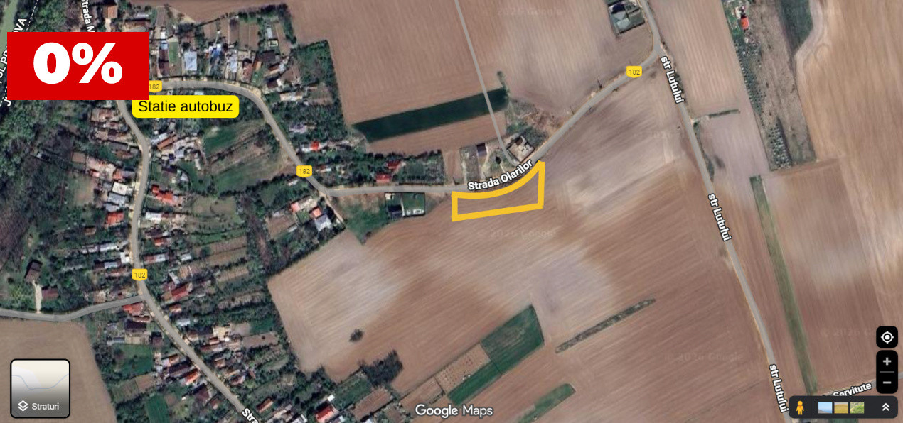 Teren pentru construcție casă cu utilități in Ciolpani-Piscu str. Olarilor