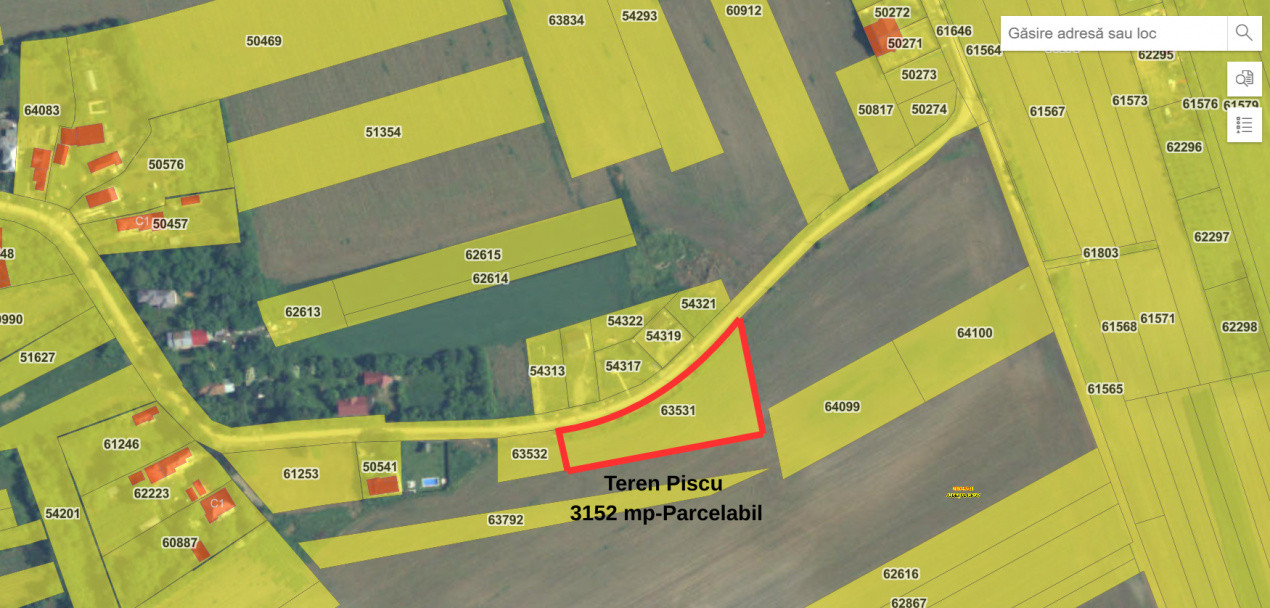 Teren pentru construcție casă cu utilități in Ciolpani-Piscu str. Olarilor