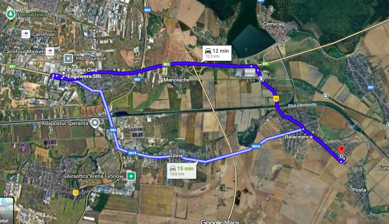 Teren pentru casă în Balaceanca cu utilități la stradă -750 mp