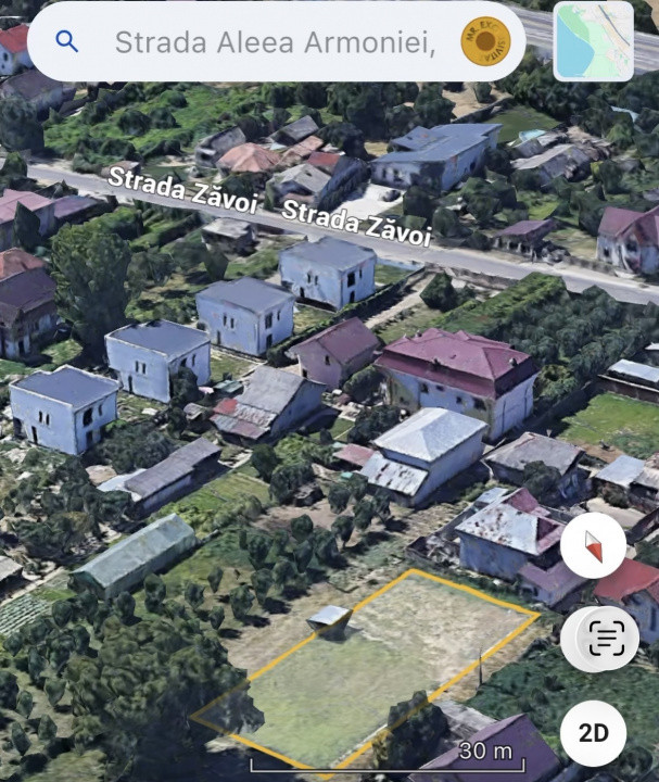 Teren 648 m2 intravilan Stefanesti Strada Armoniei