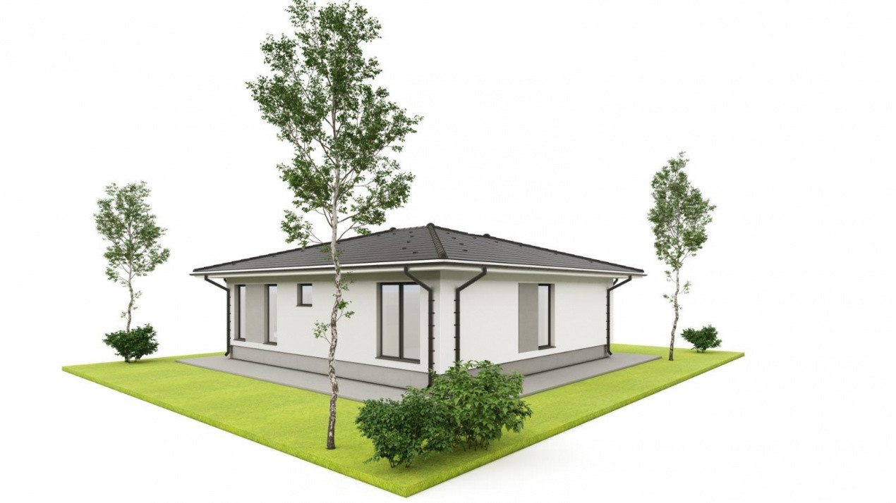 Casă nouă 3 camere | Smeura – Str. Bisericii | Predare la cheie | 0% comision