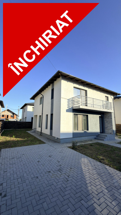 De închiriat Casa modernă nouă în Stefanesti-5 min Pitești! 
