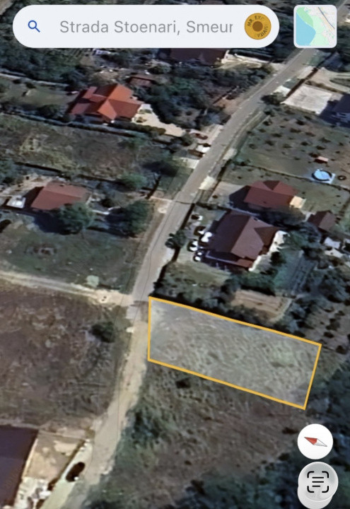 Teren 631 m2 intravilan Smeura - Stoenari 