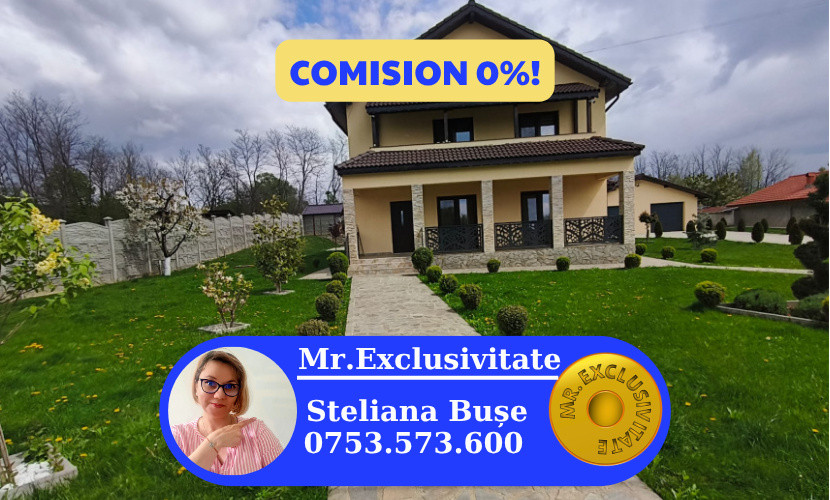 Casă P+1 modernă, complet echipată, cu teren mult, la Crasna