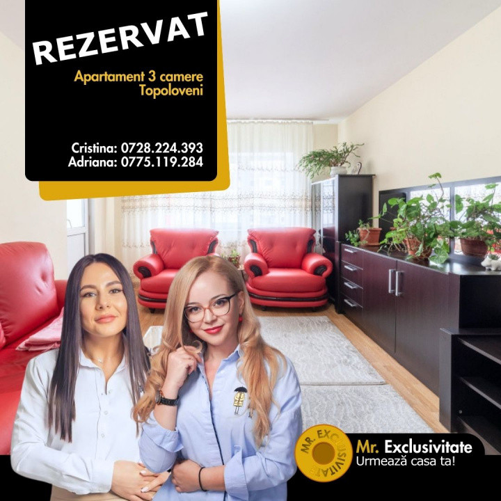 Apartament 3 camere – Topoloveni -Etaj 2