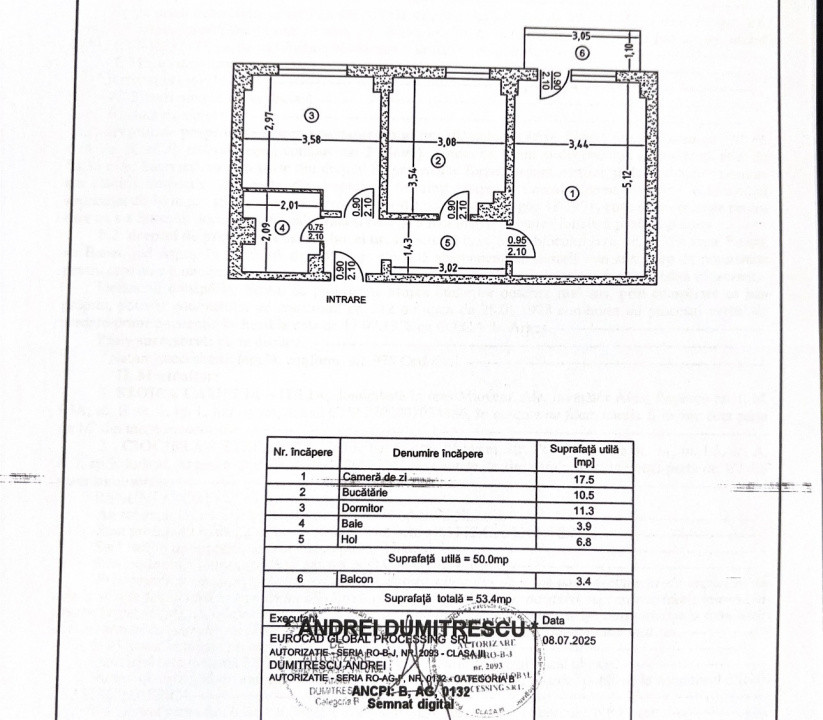 Apartament 2 camere, etaj 2, Banat ( Pediatrie)