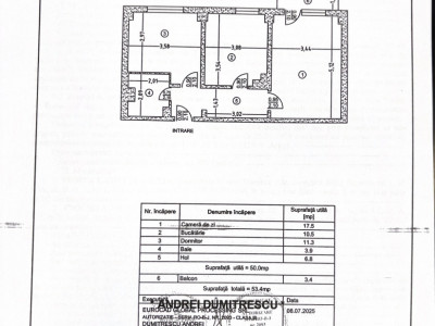 Apartament 2 camere, etaj 2, Banat ( Pediatrie)