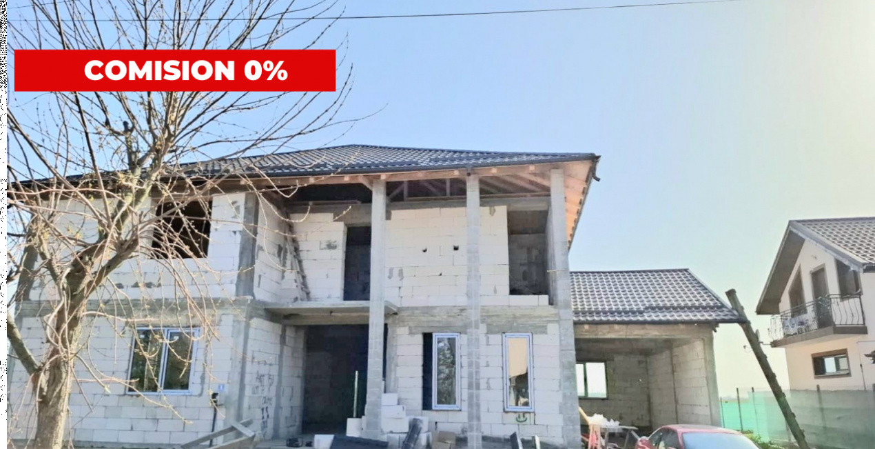 Casă la roșu cu posibilitate de personalizare proprie-teren 800 mp- Tartasesti