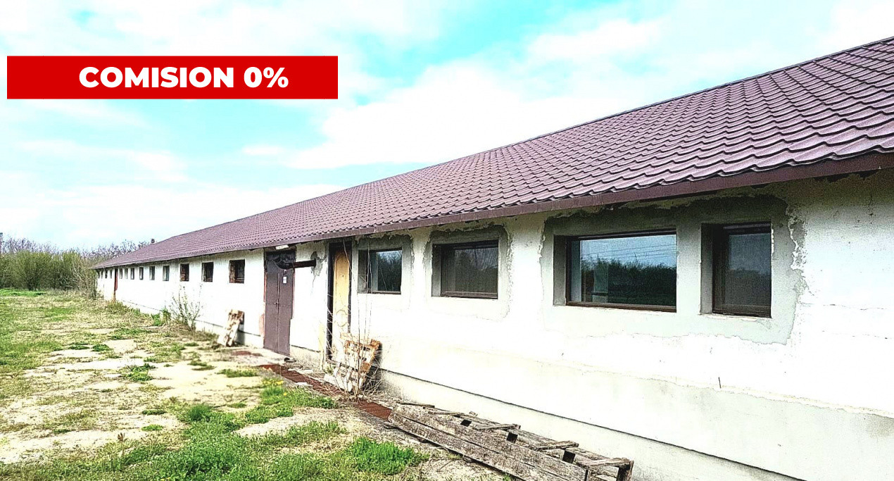 HALĂ INDUSTRIALĂ CU TEREN GENEROS  DE VÂNZARE – DB, CĂTUNU (TVA inclus)