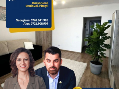 Garsoniera renovata cartier Craiovei, Pitesti. 0% COMISION