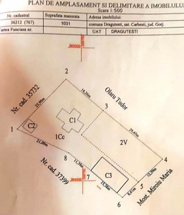 Casă cu hală industrială Drăguțești