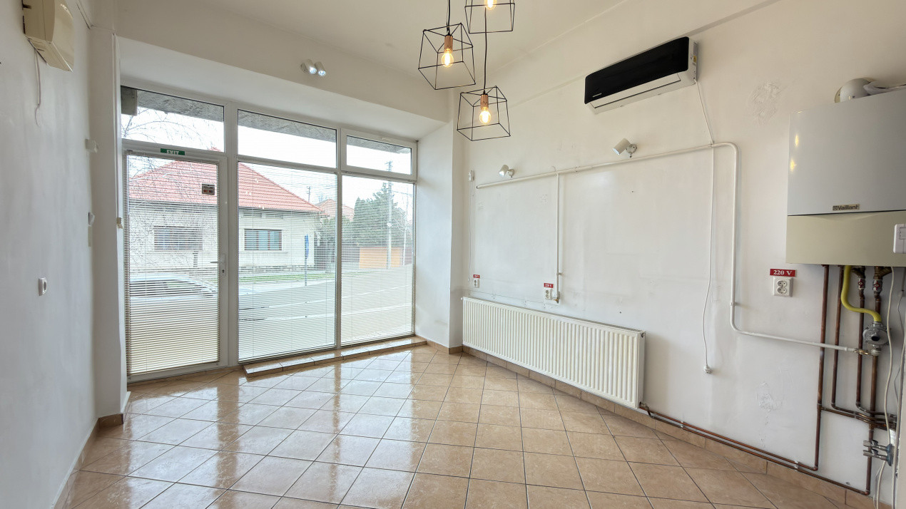 Spațiu Comercial Stradal 30 mp/Trafic Intens Auto și Pietonal/C.A.Române - Carei