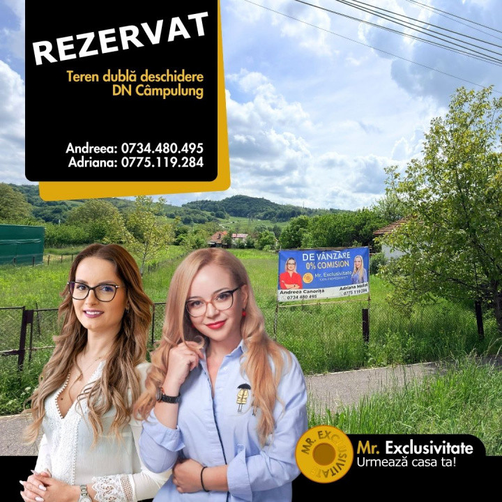 Teren intravilan 1000 mp – deschidere DN Pitesti–Campulung-Arges!