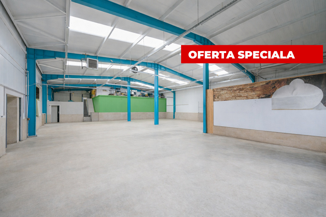 Hala industriala / spatiu comercial – VANZARE – DN 65B – Bradu-Pitesti!
