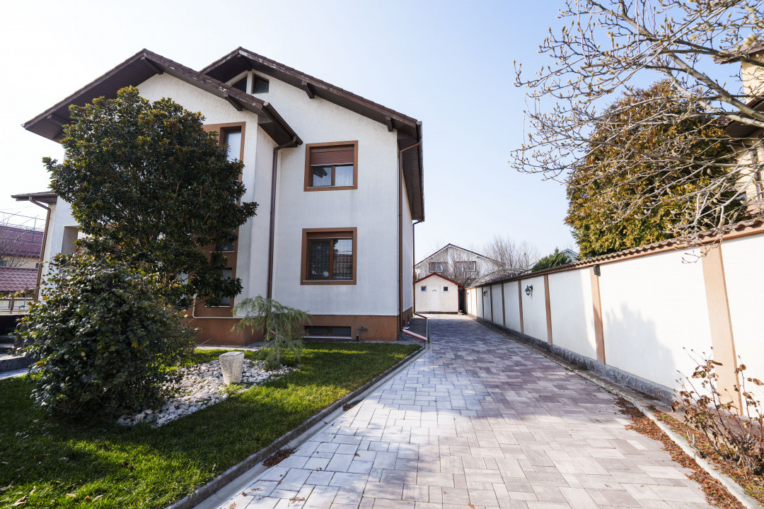 Vila eleganta S+P+M, piscina acoperita, teren 875 mp – zona Ford/Cassia Park