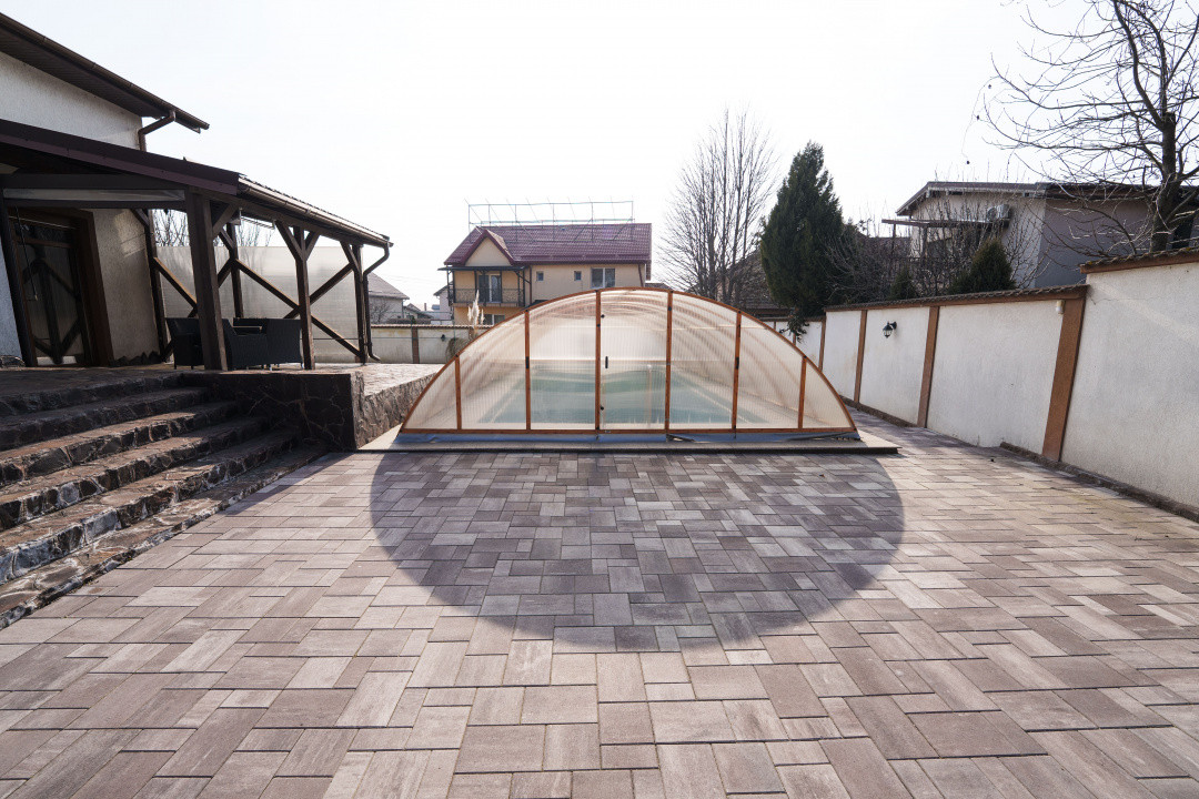 Vila eleganta S+P+M, piscina acoperita, teren 875 mp – zona Ford/Cassia Park