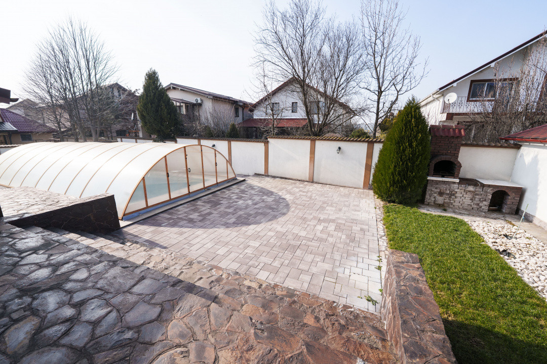 Vila eleganta S+P+M, piscina acoperita, teren 875 mp – zona Ford/Cassia Park