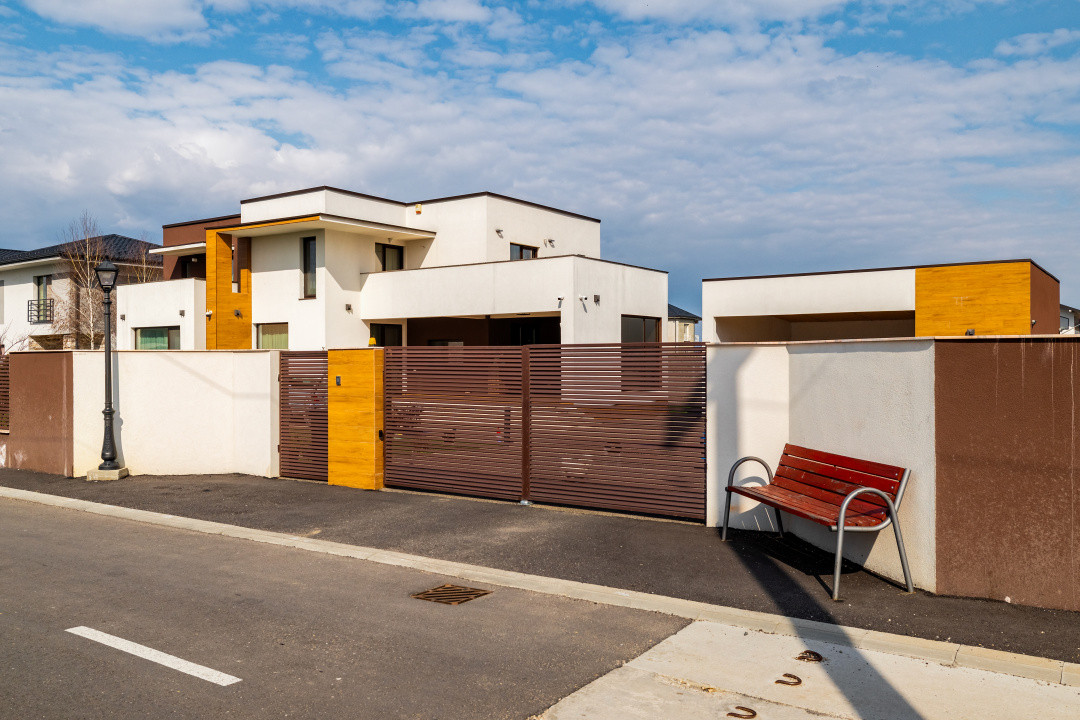 Vila moderna Mioveni | teren 1231 mp | terase, foisor si garaj