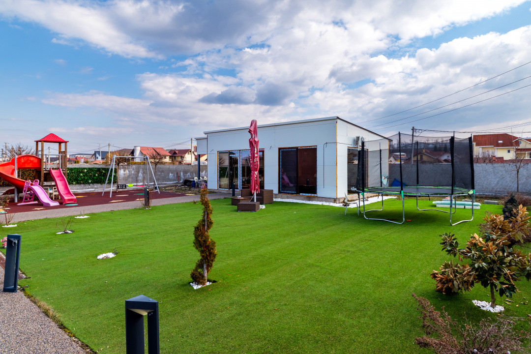 Vila moderna Mioveni | teren 1231 mp | terase, foisor si garaj