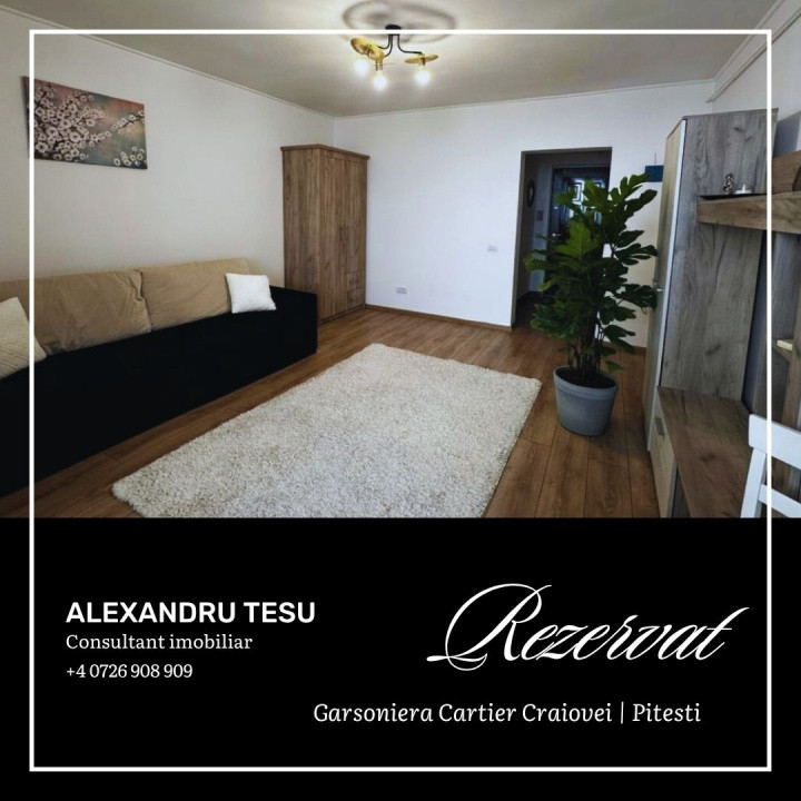 Garsoniera de vanzare cartier Craiovei, Pitesti