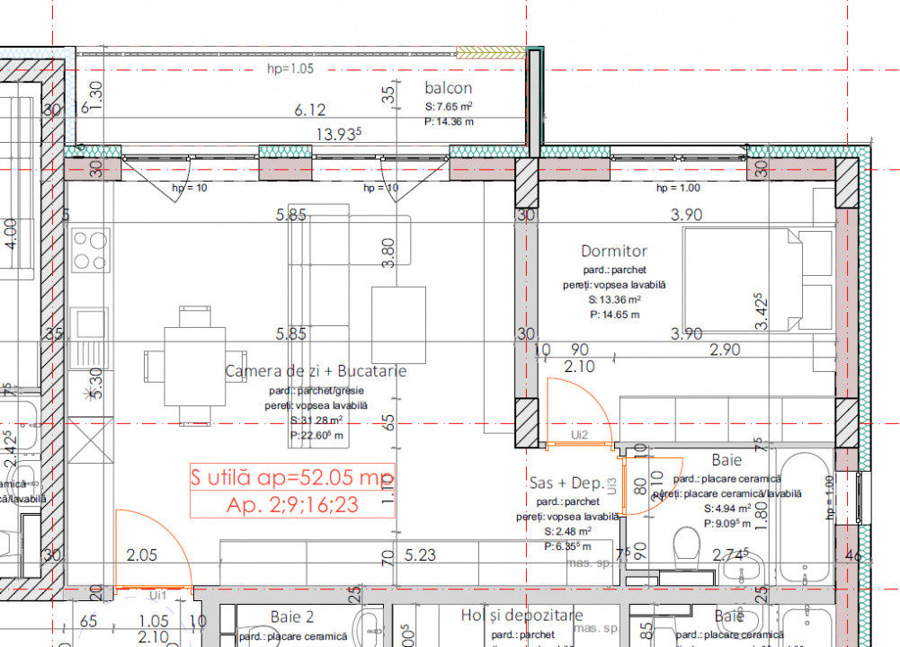De vânzare apartament 2 camere Smarald City Satu Mare 