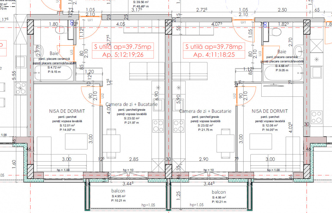 De vânzare apartament 2 camere Smarald City Satu Mare 