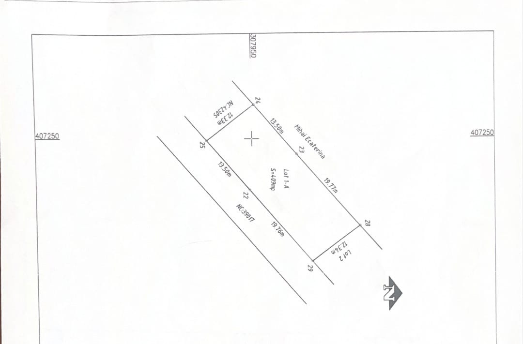 Teren intravilan, 2 parcele, 815 mp, utilitati, Preajba - zona Smart Pub