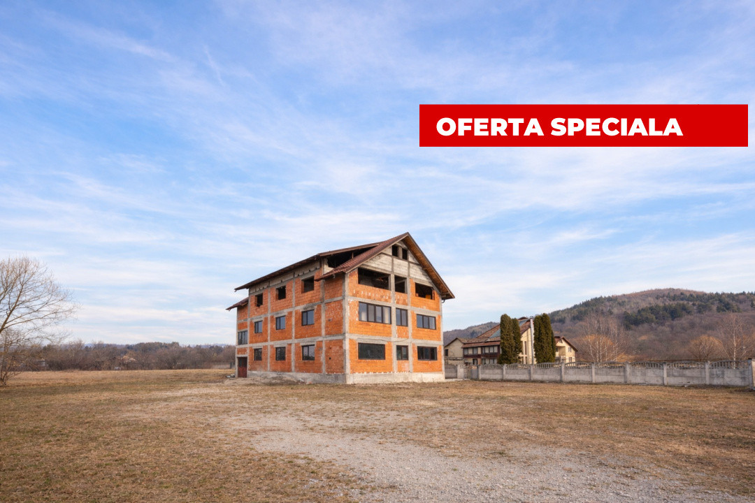 La 2 min de Campulung Muscel – 344 mp utili+ teren 4.563 mp -utilizare multiplă!