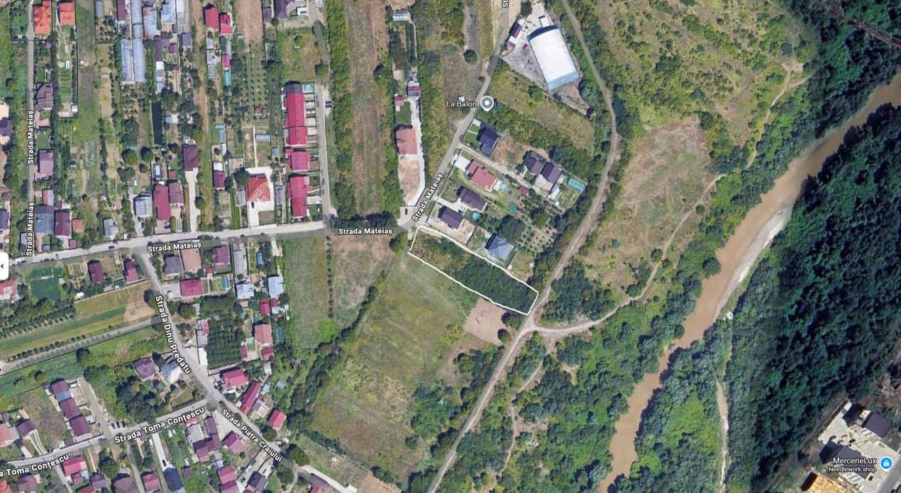 Teren intravilan 2273 mp in Pitesti, str. Mateias, iesire spre Campulung Muscel