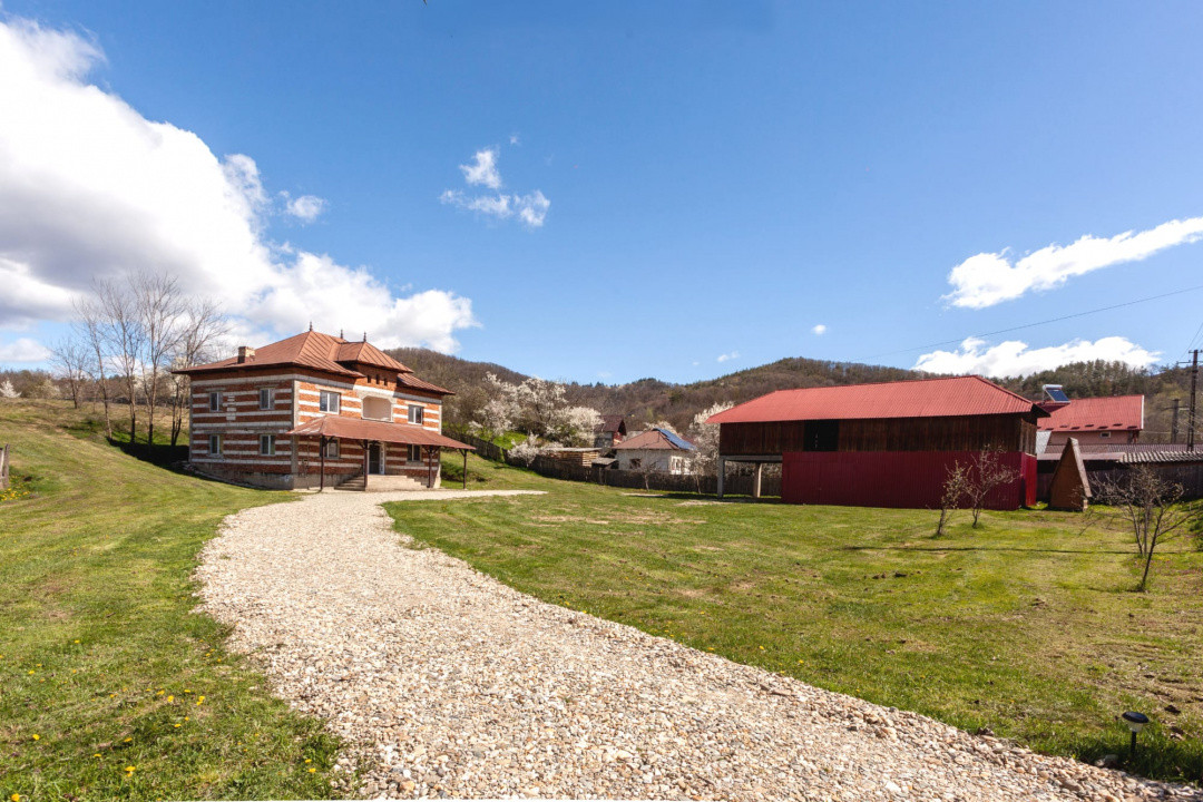 Casă P+1 langa padure cu teren 4.752 mp Cosesti Arges
