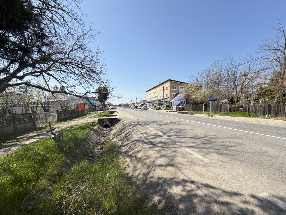 Teren 1047 mp + casă | deschidere DN | Lunca Corbului
